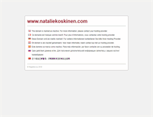 Tablet Screenshot of nataliekoskinen.com